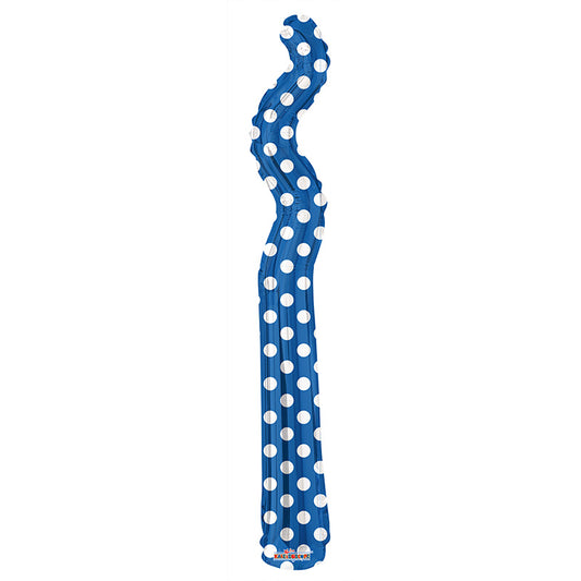 SC Kurly Zig Zag Royal Blue Dots