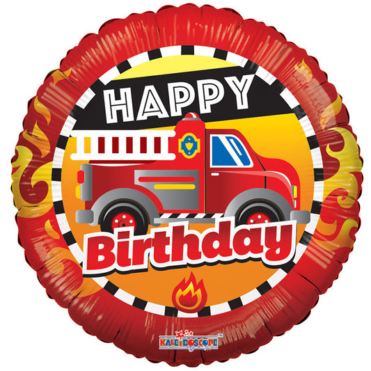 Camión de bomberos de cumpleaños de PR