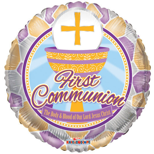 BV First Communion Stained Glass