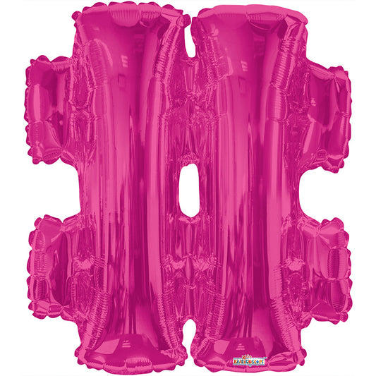 SC Hashtag Symbol Hot Pink Shape