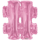 Símbolo de hashtag SC, forma rosa claro