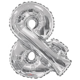 Símbolo de ampersand SC en forma plateada