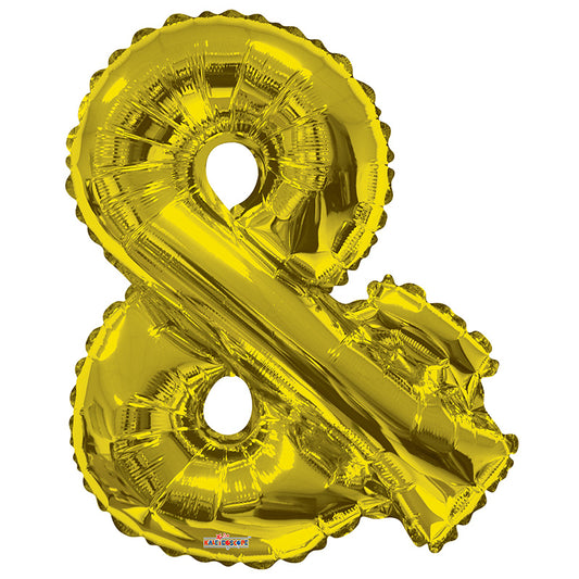 SC Ampersand Symbol Gold Shape
