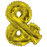 Símbolo de ampersand SC en forma dorada