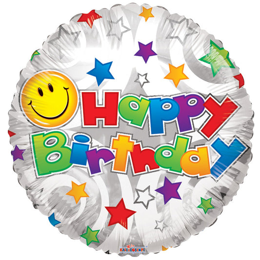 BV Birthday Happy Face White