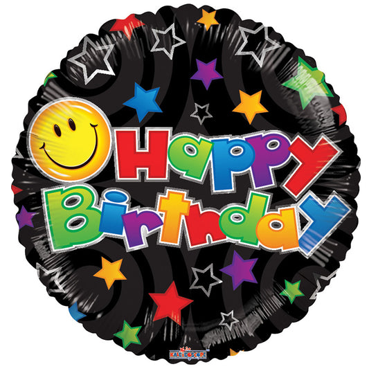 BV Birthday Happy Face Black