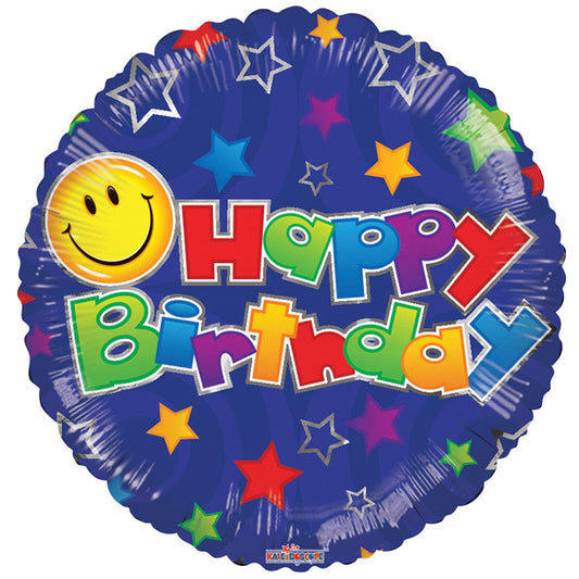 BV Birthday Happy Face Blue