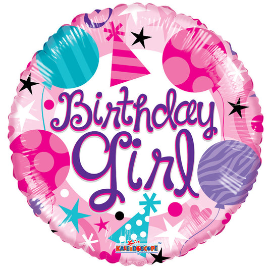 Chica de cumpleaños de relaciones públicas