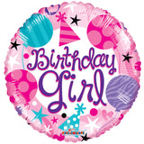 Chica de cumpleaños de relaciones públicas