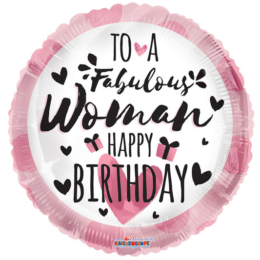 Mujer de cumpleaños de relaciones públicas