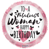 Mujer de cumpleaños de relaciones públicas