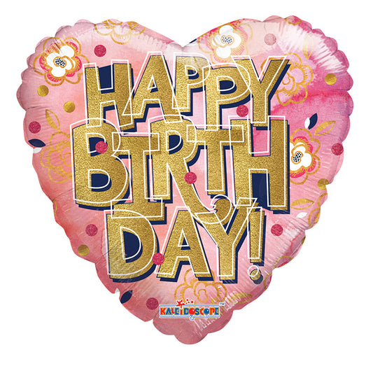 Letras doradas de cumpleaños de PR