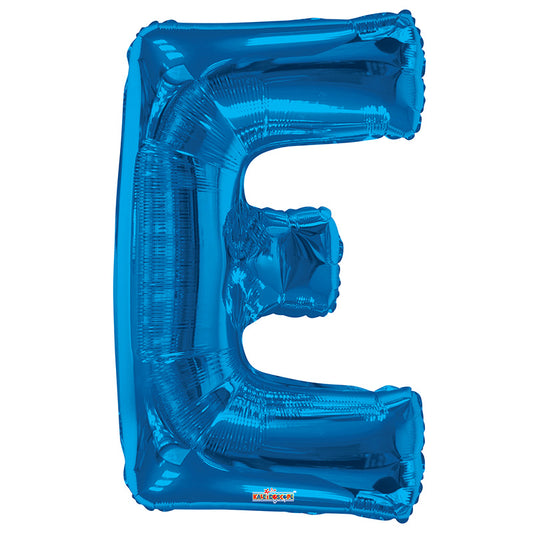 Letra E de SC, forma azul real