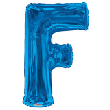 Letra F de SC, forma azul real