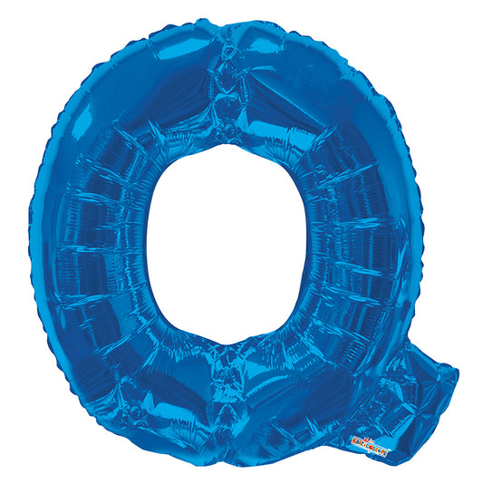 Letra SC Q Forma azul real