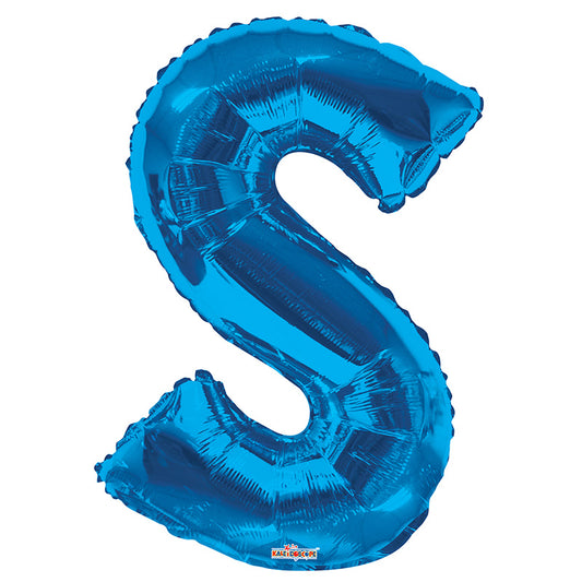 Letra SC S Forma azul real
