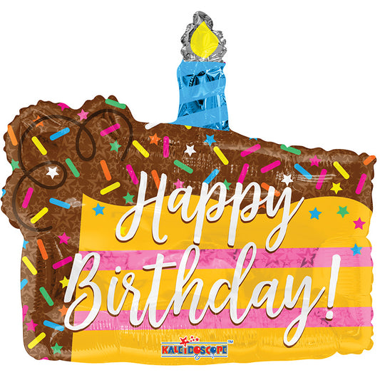 Forma de rebanada de cumpleaños de PR