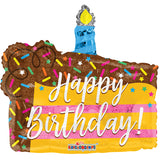 Forma de rebanada de cumpleaños de PR
