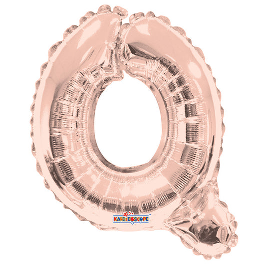 SC Letter Q Rose Gold Shape