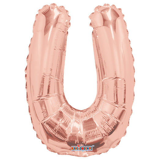 SC Letter U Rose Gold Shape