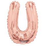 SC Letter U Rose Gold Shape