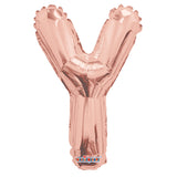 SC Letter Y Rose Gold Shape