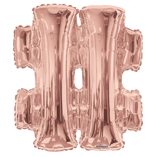 SC Hashtag Rose Gold Shape