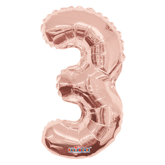 SC Number 3 Rose Gold Shape