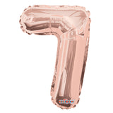 SC Number 7 Rose Gold Shape