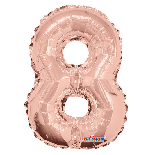 SC Number 8 Rose Gold Shape