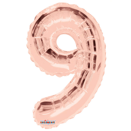 SC Number 9 Rose Gold Shape