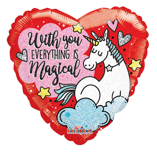 PR Unicornio Amor Holográfico