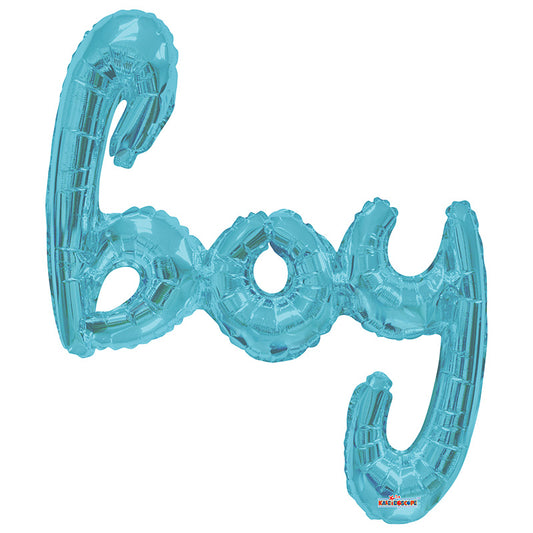 SC Baby Blue Boy Script Shape