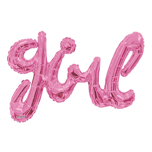 SC Baby Pink Girl Script Shape