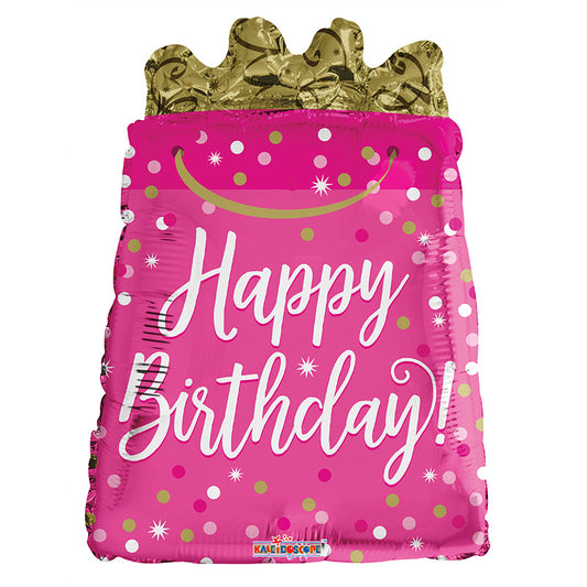 Bolsa de regalo de cumpleaños PR forma