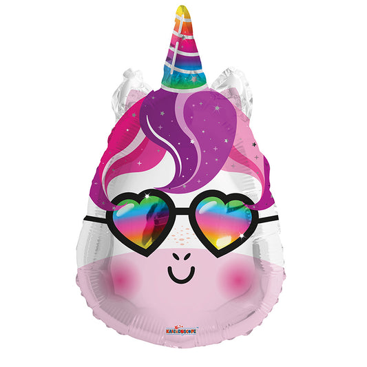 Unicornio de relaciones públicas con forma de gafas