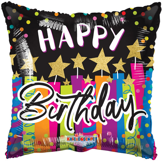 Velas y estrellas de cumpleaños de PR