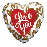Corazones dorados holográficos PR Ily