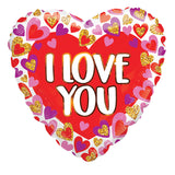 BV Te amo muchos corazones brillantes