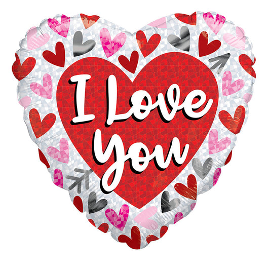 BV Te amo Corazones Flecha Prismática