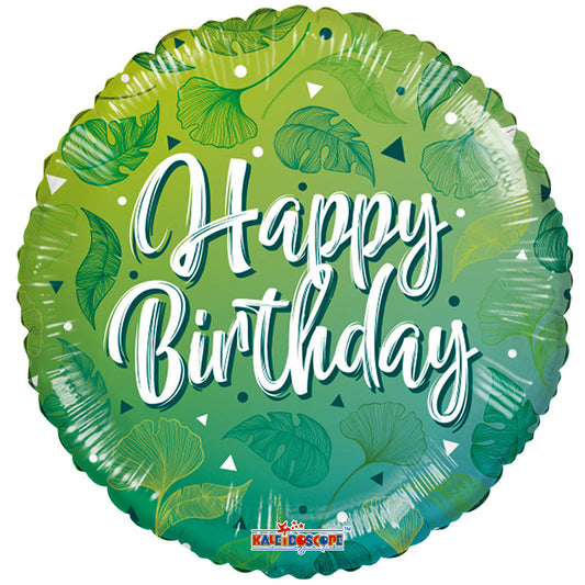 Motivos verdes de cumpleaños de PR