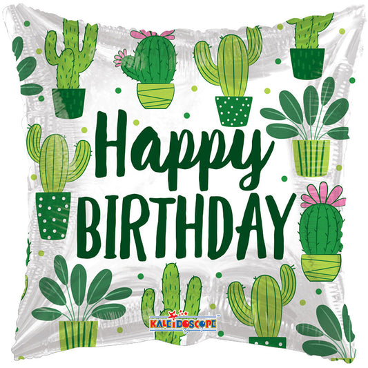 Cactus de cumpleaños de relaciones públicas
