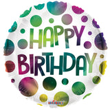 Puntos de cumpleaños PR multicolor