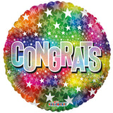 Felicitaciones PR Estrellas Holográficas Multicolor