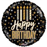 Velas de cumpleaños PR y puntos holográficos