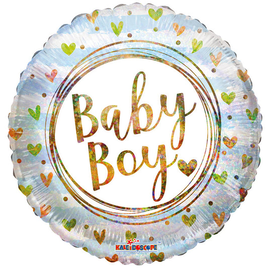 Anillo PR para bebé niño y corazones holográficos