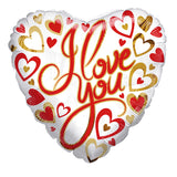 Corazones de oro rojo PR Ily