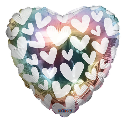 Patrón de arcoíris y corazones BV
