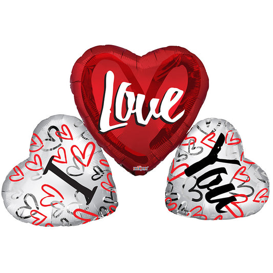 PR Ily 3 Corazones Forma Monte Forma