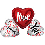 PR Ily 3 Corazones Forma Monte Forma